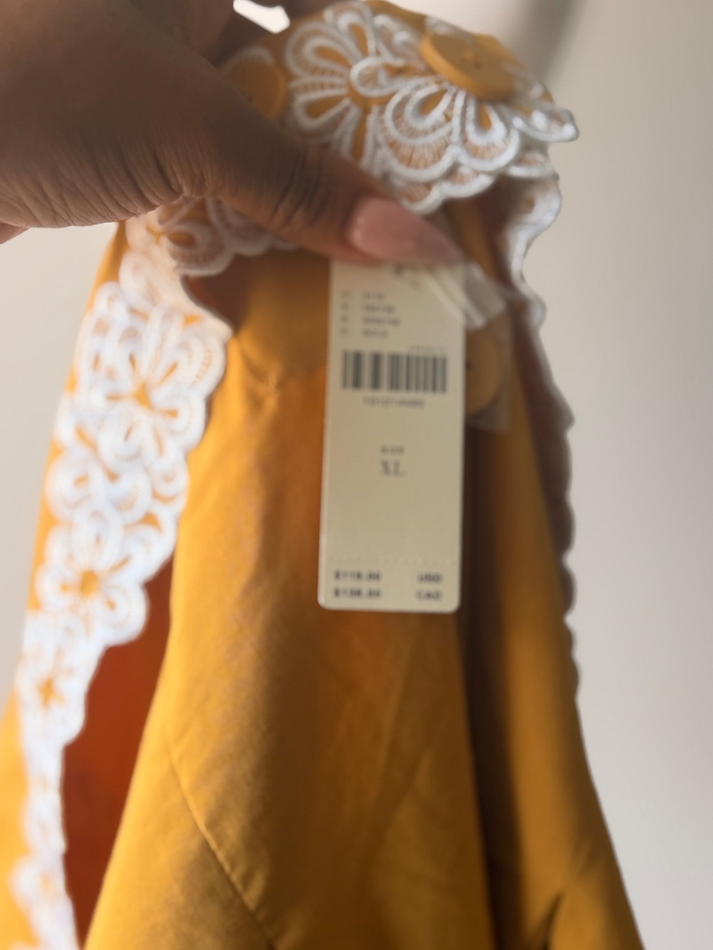 Maeve Mustard Yellow Strapless Dress with White Label - Picture 7 of 7